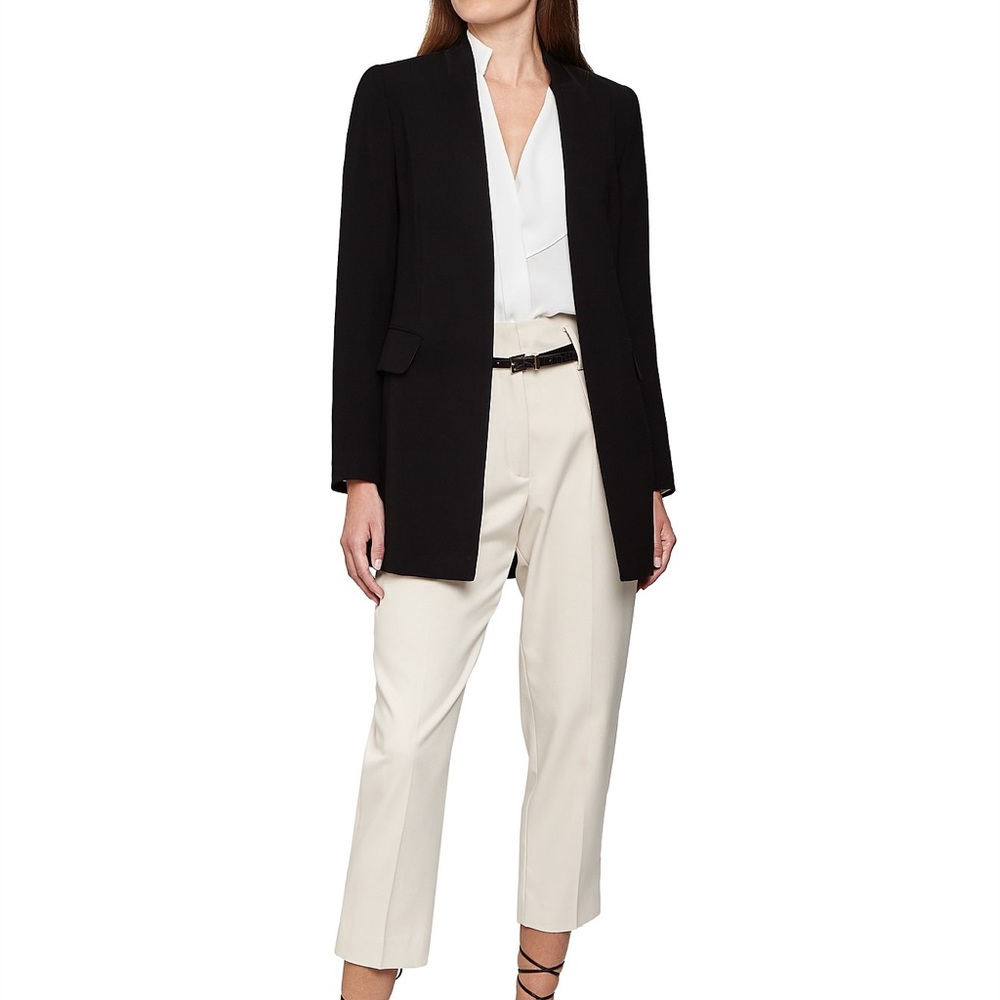 Tally Long Collarless Blazer
